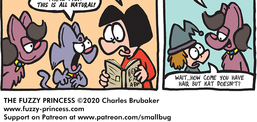 The Fuzzy Princess - Episode 552, Page 1: 2020-03-27-All Purple